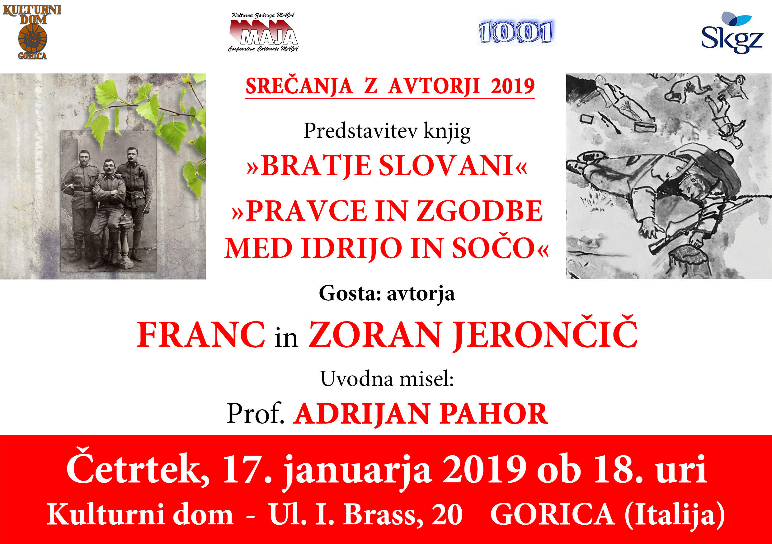 Srečanje z avtorjema Francem in Zoranom Jerončičem